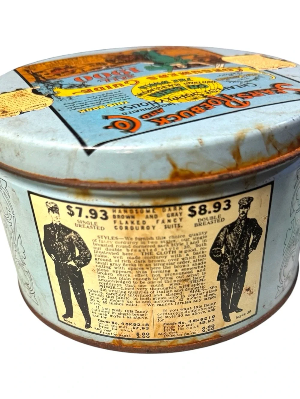 70’s Sears Roebuck & Co x Mr. Coffee Fall 1900 Consumers Guide Catalog Tin w/Lid